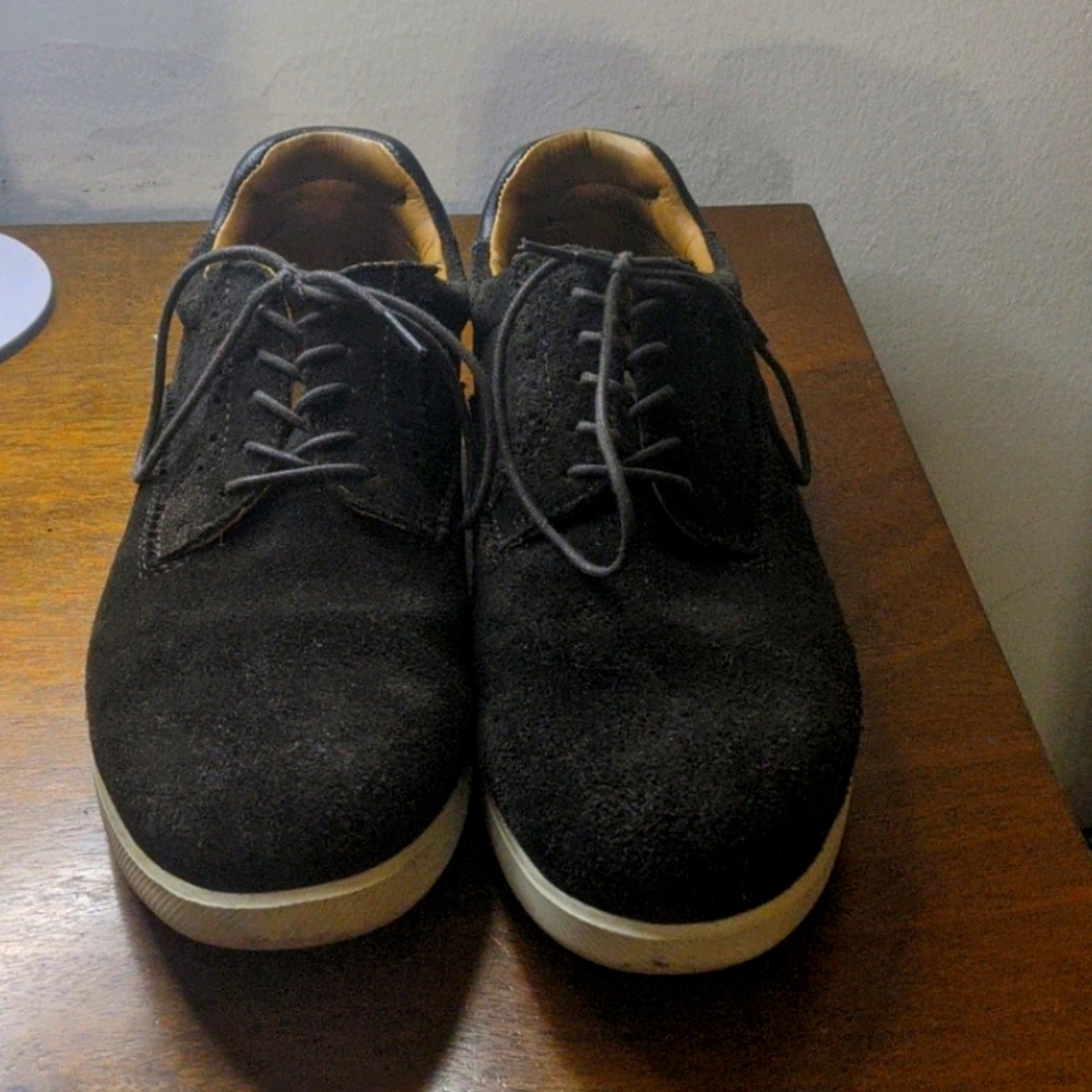 Massimo Dutti Brown Split Suede Leather oxfords